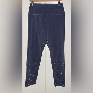 Aerie Ribbed Knit Drawstring Pull On‎ Flare Leg Pants Women L Casual Outdoor